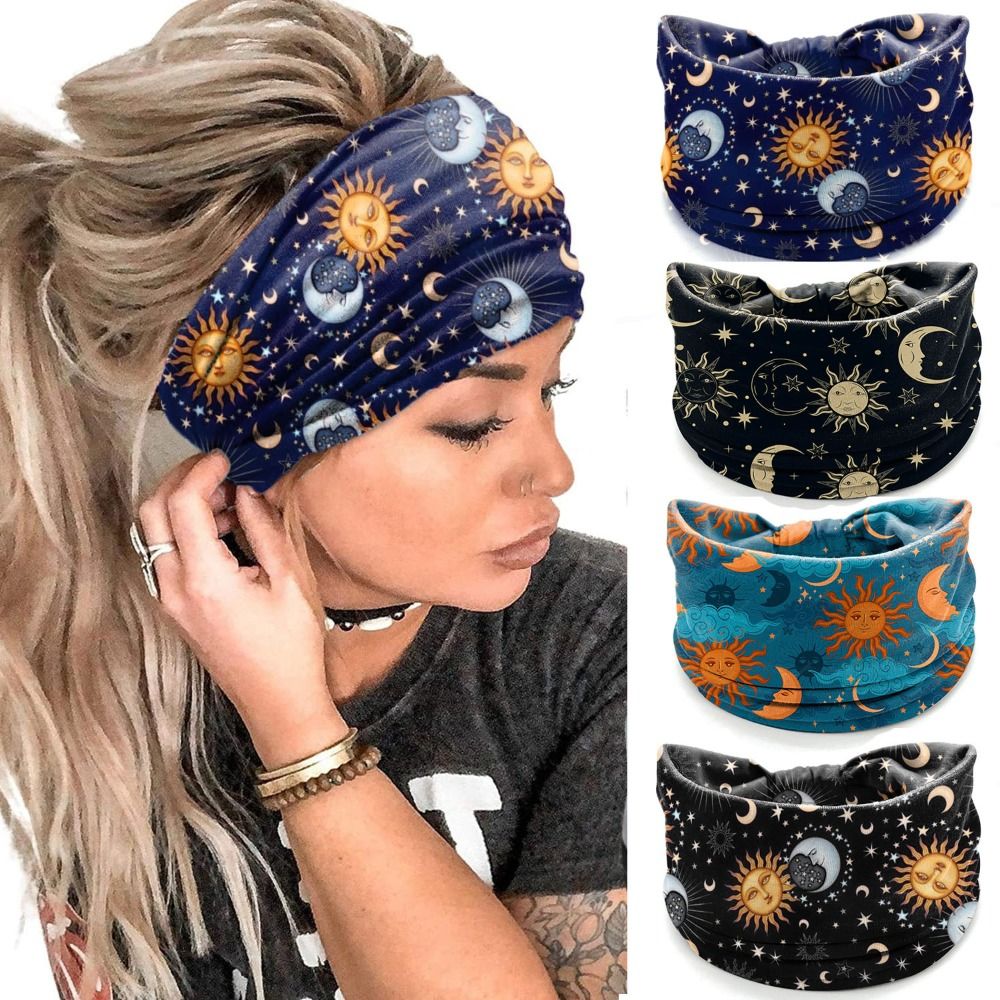 New Elastic Wide Headbands Vin - Women'S Yoga Accessories บทวิจารณ์และราคา
