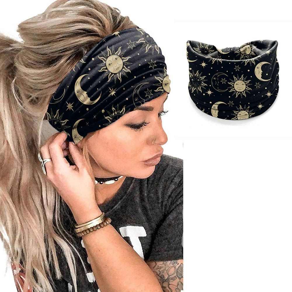 New Elastic Wide Headbands Vin - Women'S Yoga Accessories บทวิจารณ์และราคา