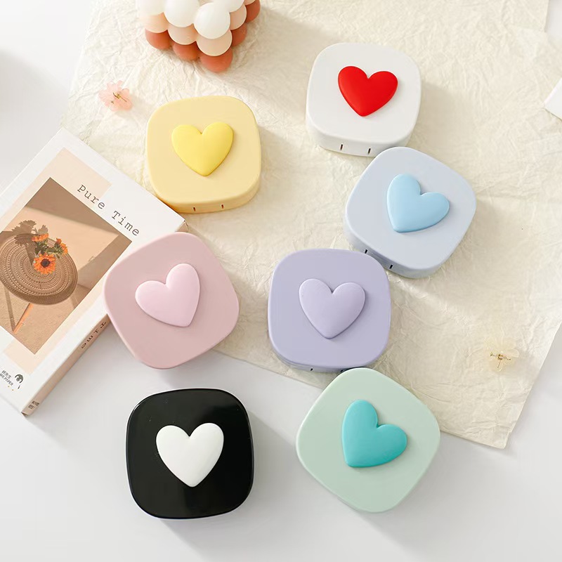 Heart Contact Lens Case with M - Women Accessories List บทวิจารณ์และราคา