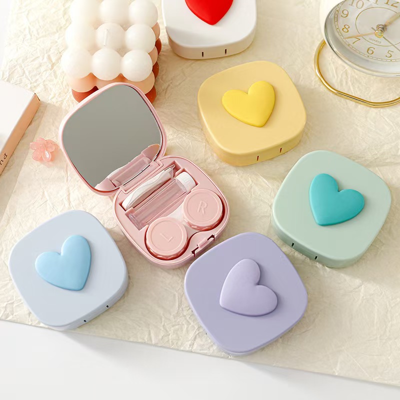 Heart Contact Lens Case with M - Women Accessories List บทวิจารณ์และราคา