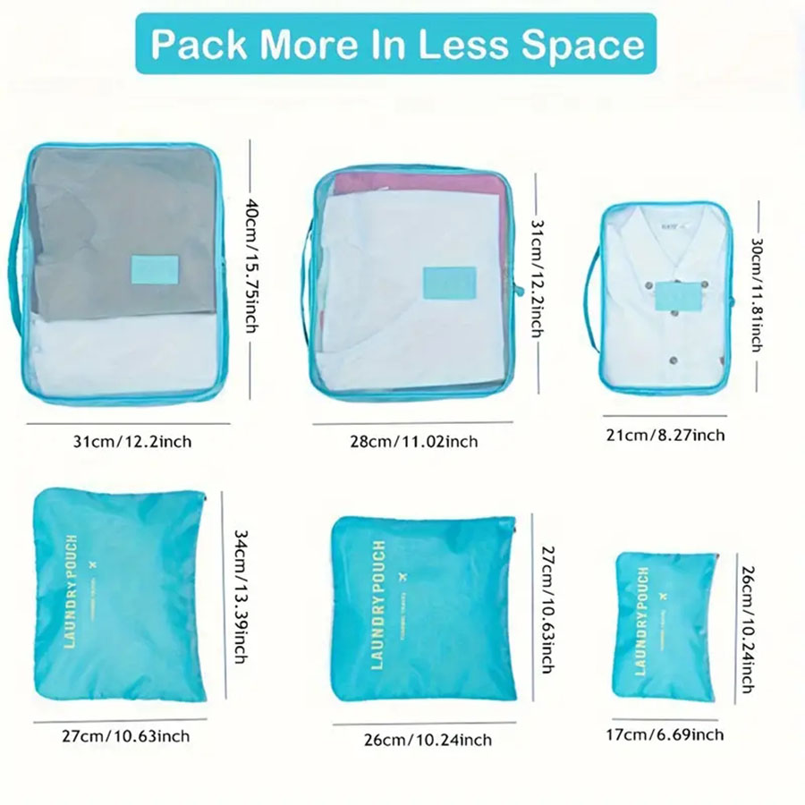 6pcs Travel Organizer Storage  - Women Accessories List บทวิจารณ์และราคา