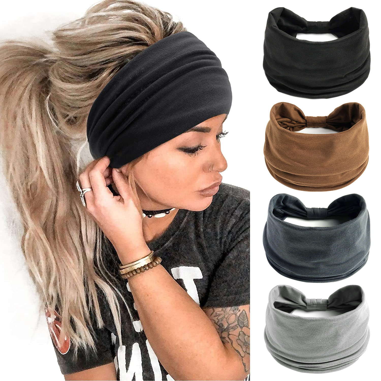 Wide Headbands for Women Styli - Women'S Yoga Accessories บทวิจารณ์และราคา