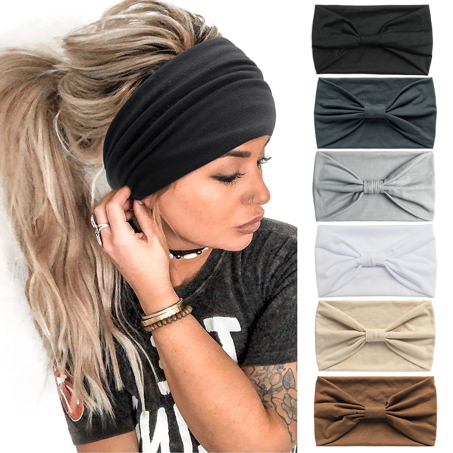 Wide Headbands for Women Styli - Women'S Yoga Accessories บทวิจารณ์และราคา