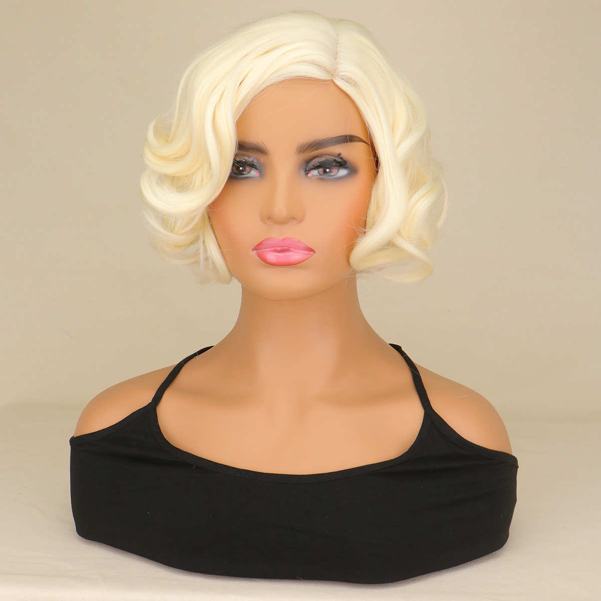Women Synthetic Short Curly Ha - Women'S Accessories In The 60S บทวิจารณ์และราคา