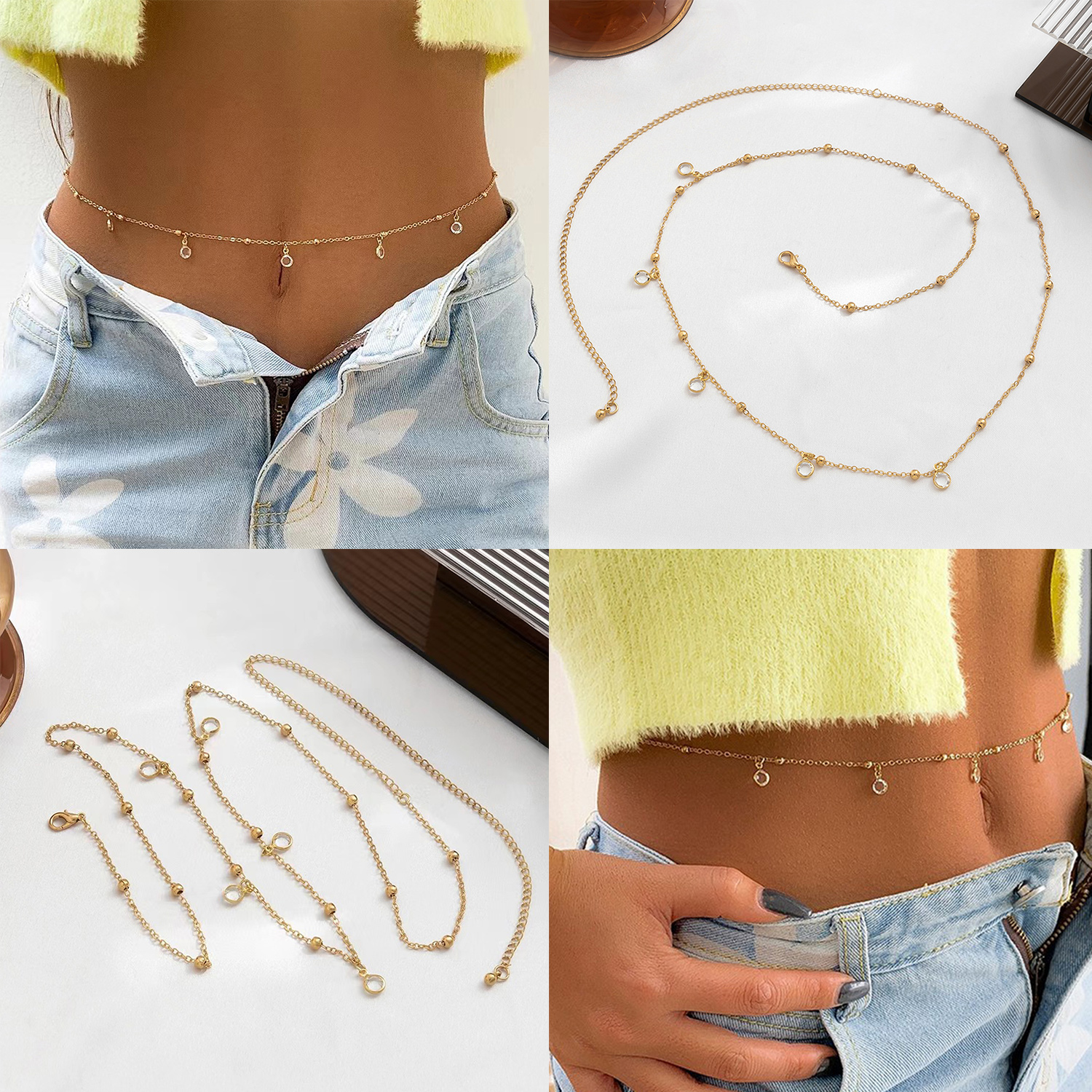 Trendy Minimalism Belly Chains - Women Accessories Dropshipping บทวิจารณ์และราคา