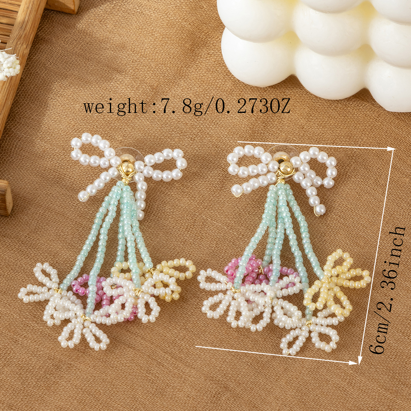 Vintage  Drop Earrings for Wom - Tassel Earrings Boho บทวิจารณ์และราคา