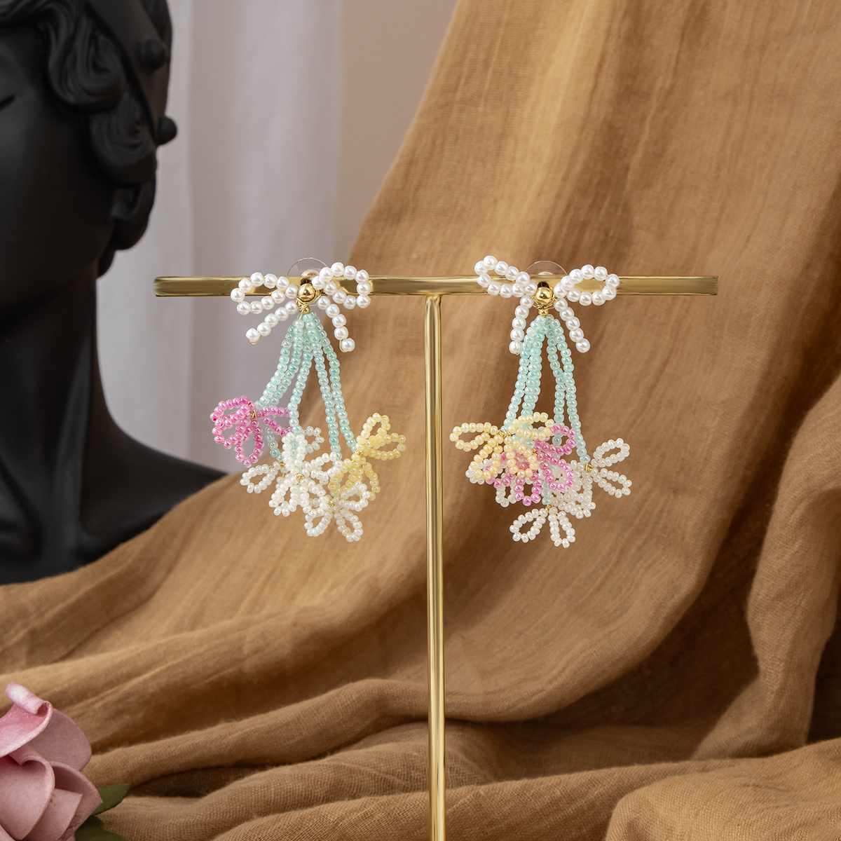 Vintage  Drop Earrings for Wom - Tassel Earrings Boho บทวิจารณ์และราคา