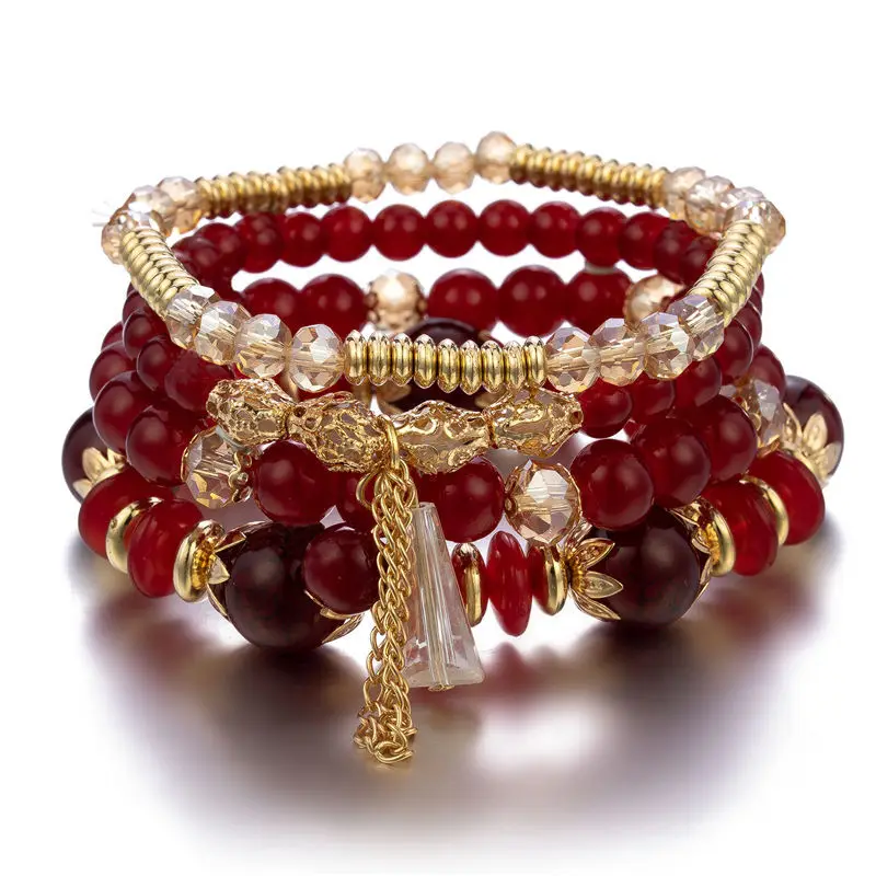 4Pcs New Tassel Charm Beads Br - Women Accessories Gift Set บทวิจารณ์และราคา