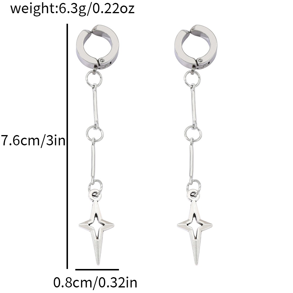 Gothic Jewelry Cross Star Drop - Women Accessories Dropshipping บทวิจารณ์และราคา