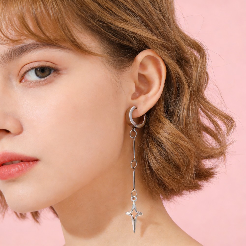 Gothic Jewelry Cross Star Drop - Women Accessories Dropshipping บทวิจารณ์และราคา