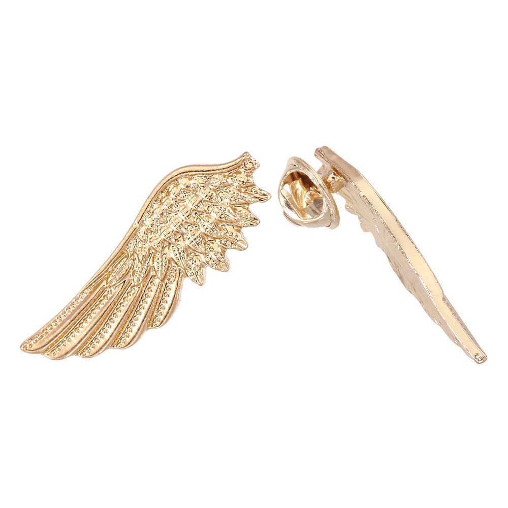 1 Pair Wing Alloy Brooches Men - Brooch Pin Gold บทวิจารณ์และราคา