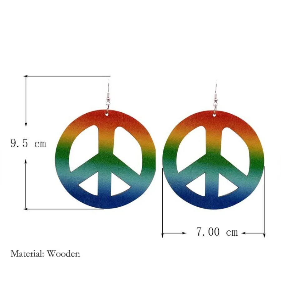 Hippie Colorful Love Peace Sig - Women'S Accessories In The 60S บทวิจารณ์และราคา