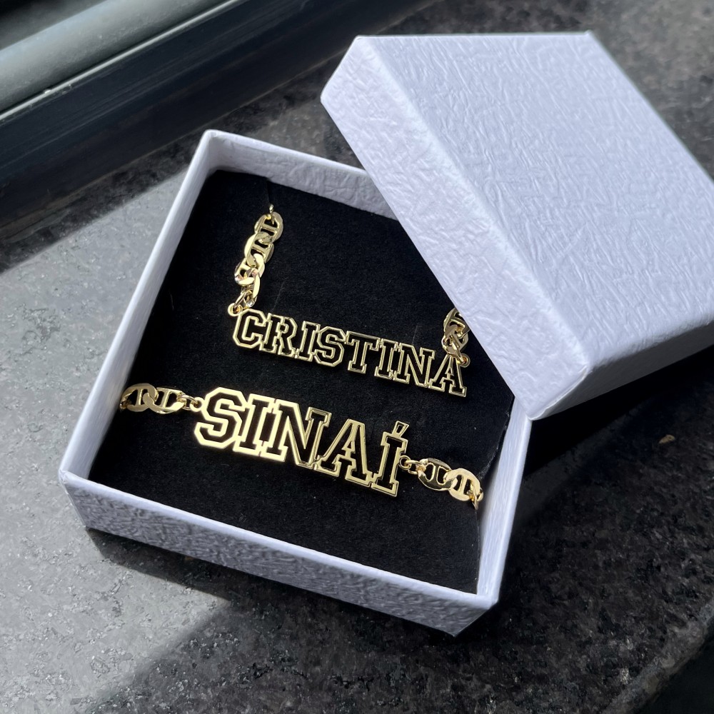 DUOYING Custom Name Hollow Nec - Women Accessories Gift Set บทวิจารณ์และราคา