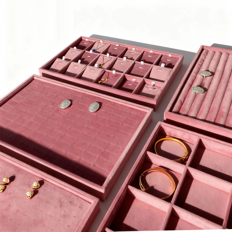 Velvet Jewelry Organizer Trays - Women Accessories List บทวิจารณ์และราคา