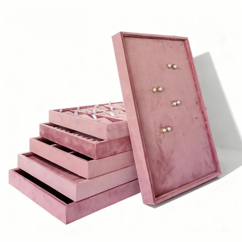 Velvet Jewelry Organizer Trays - Women Accessories List บทวิจารณ์และราคา