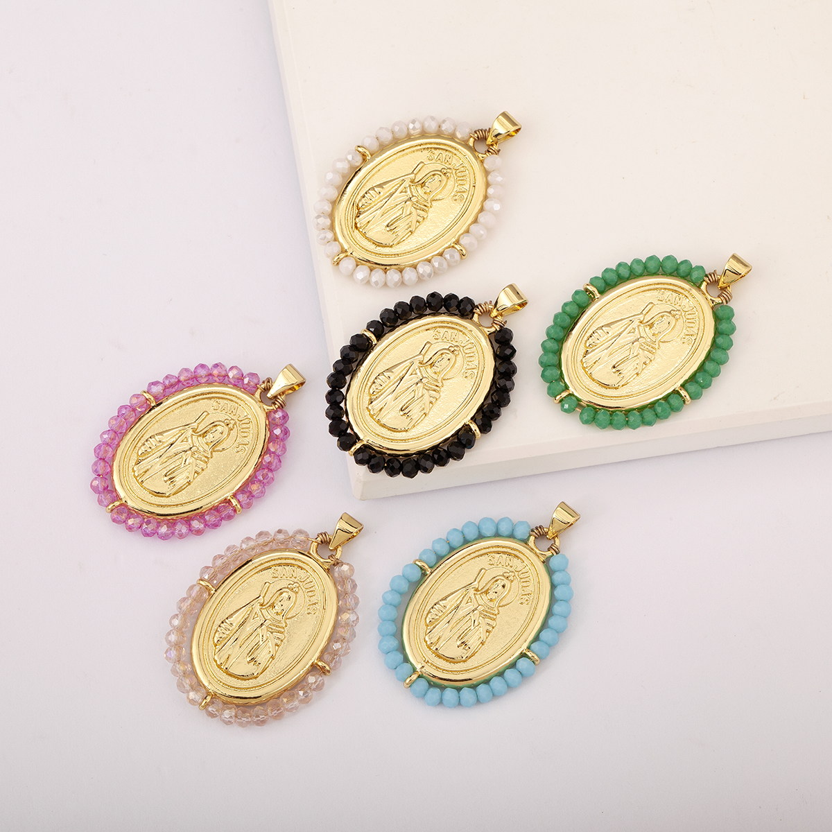 Retro Religion Sun Judas Oval  - Women Juda Accessories บทวิจารณ์และราคา