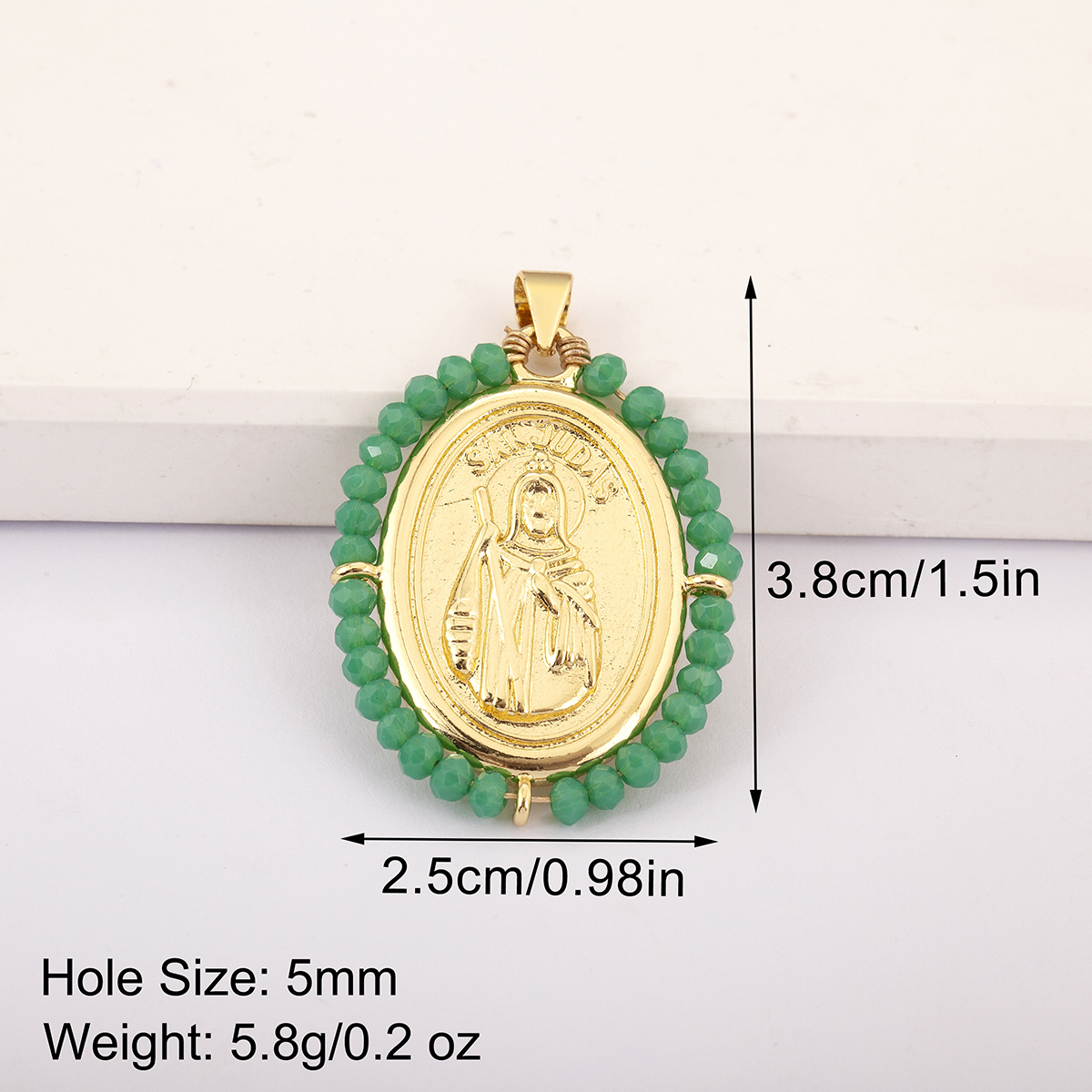 Retro Religion Sun Judas Oval  - Women Juda Accessories บทวิจารณ์และราคา