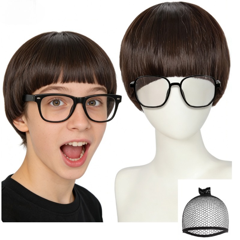 Mushroom Wigs with Bangs + Gla - Women'S Accessories In The 60S บทวิจารณ์และราคา