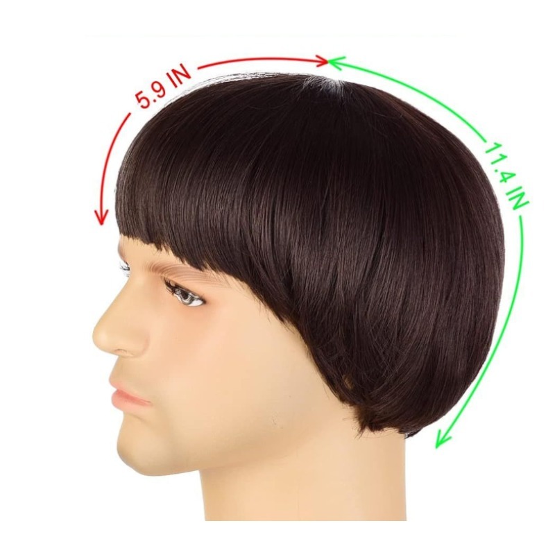 Mushroom Wigs with Bangs + Gla - Women'S Accessories In The 60S บทวิจารณ์และราคา