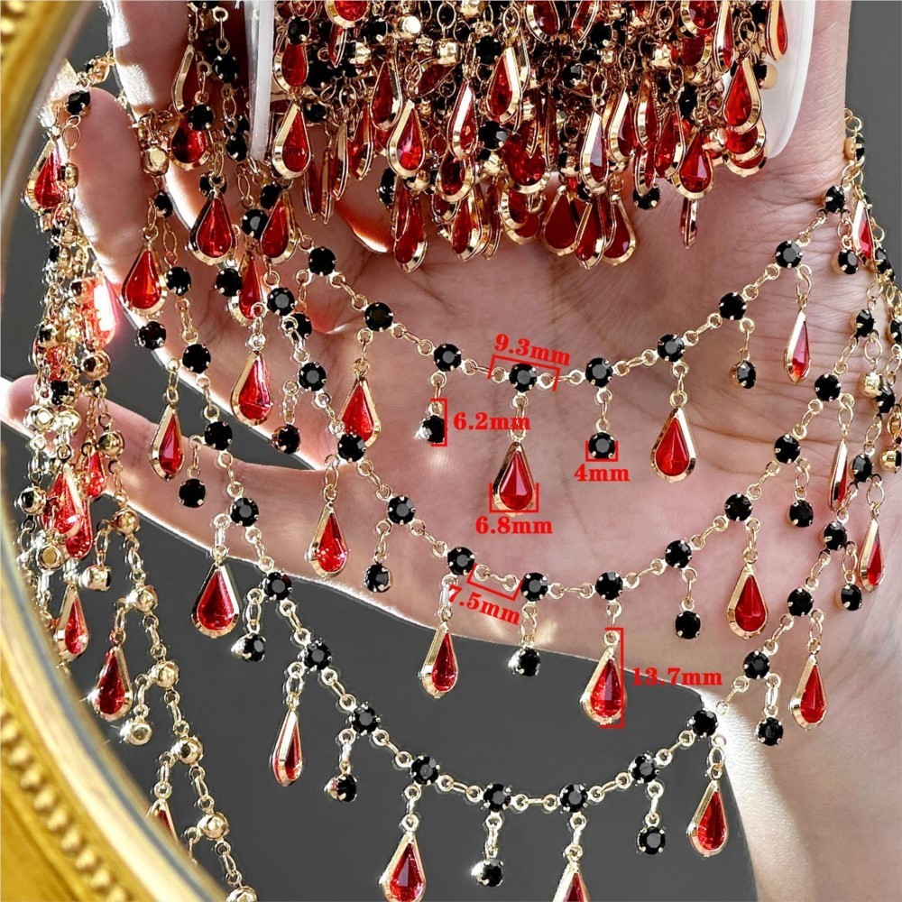 0.5/1m Teardrop Rhinestone Tas - Women'S Accessories Clothing บทวิจารณ์และราคา