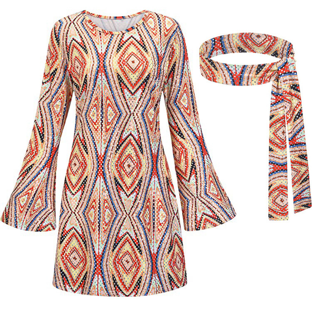 Women 60S 70S Floral Disco Dre - Women'S Accessories In The 60S บทวิจารณ์และราคา