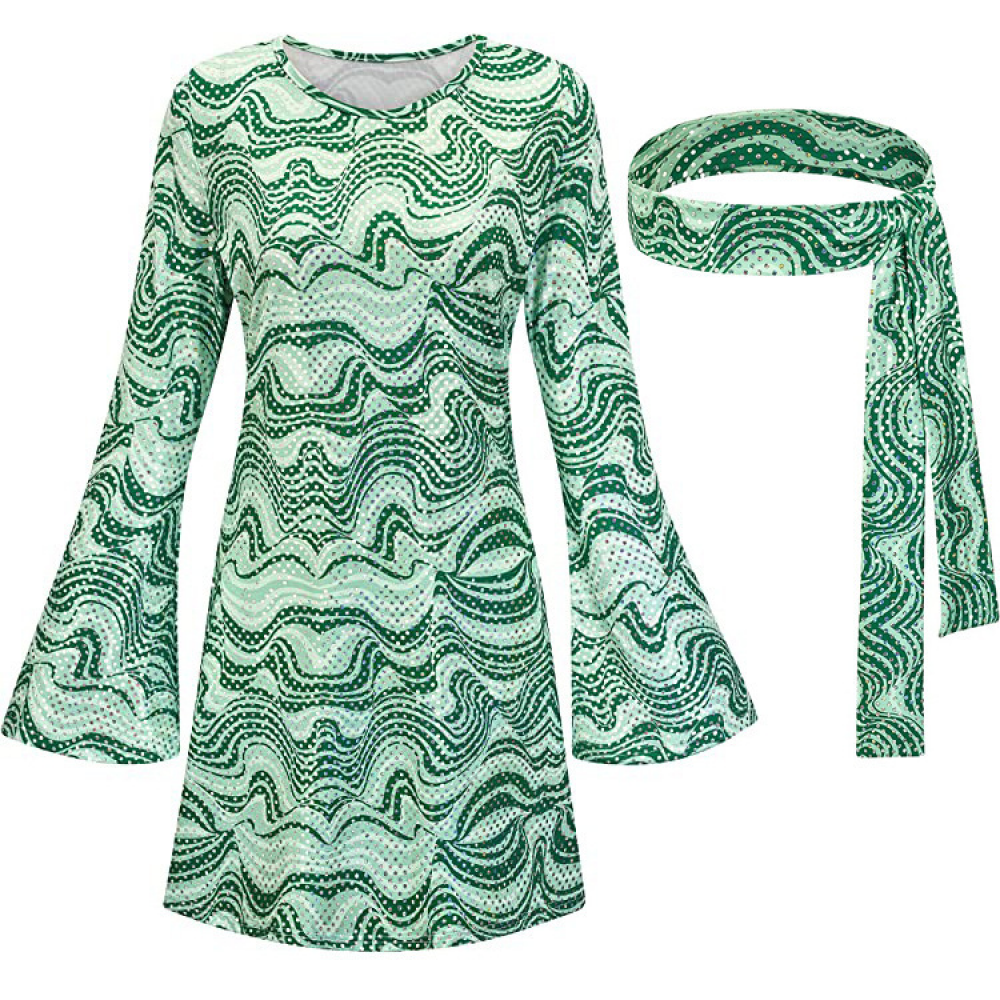 Women 60S 70S Floral Disco Dre - Women'S Accessories In The 60S บทวิจารณ์และราคา
