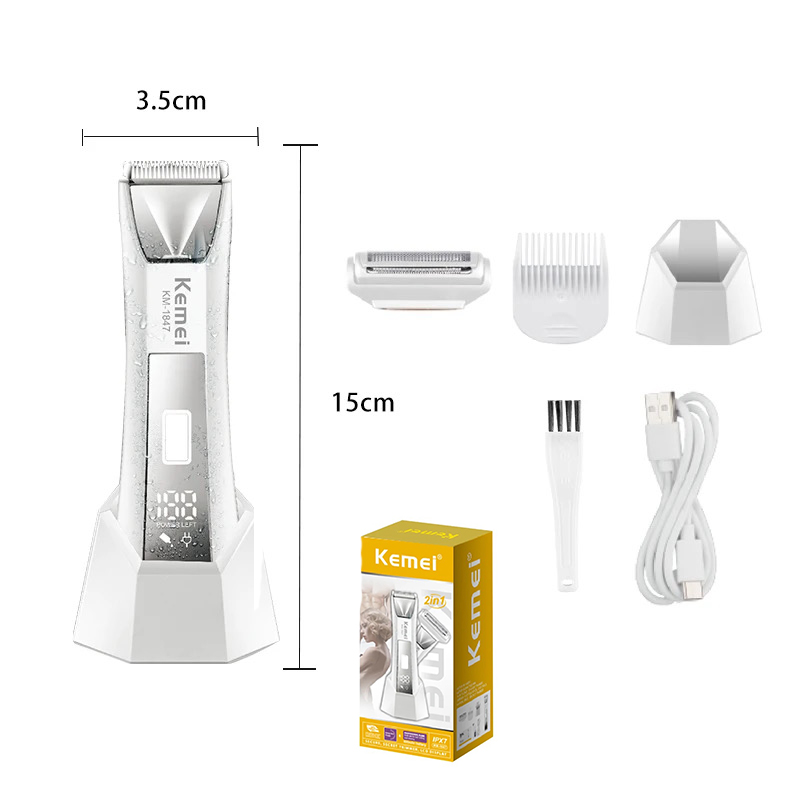 Kemei Groin Hair Trimmer for M - Women Accessories Clearance บทวิจารณ์และราคา