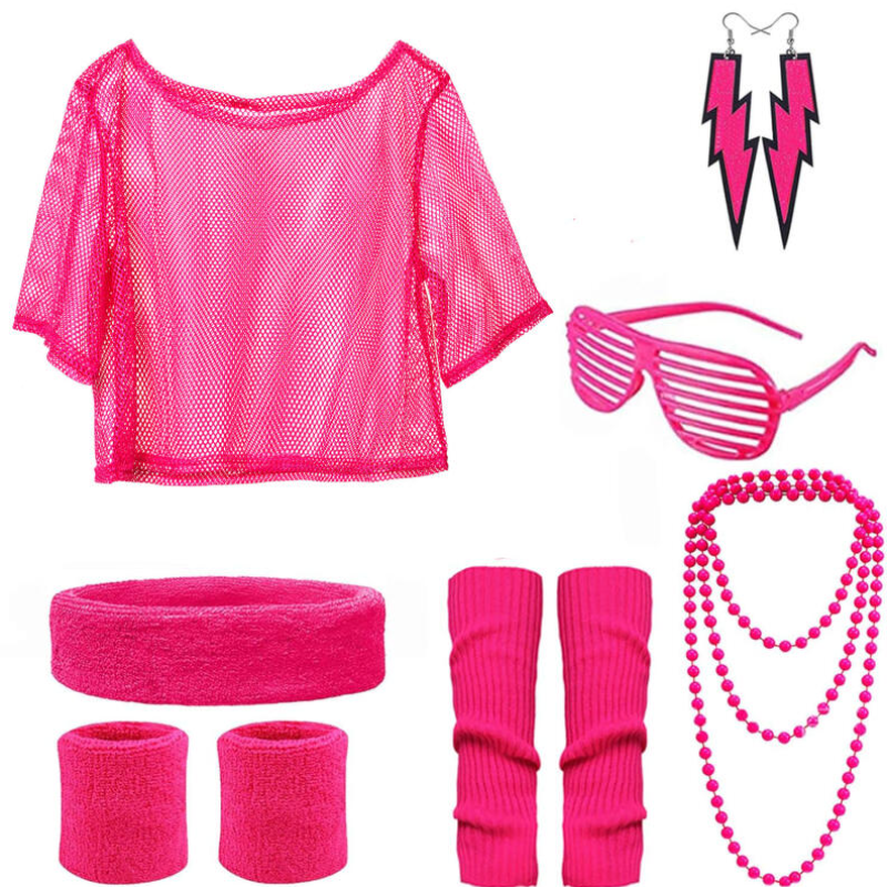 80s Hippie Disco Outfit Set Ne - Women Accessories Earrings บทวิจารณ์และราคา
