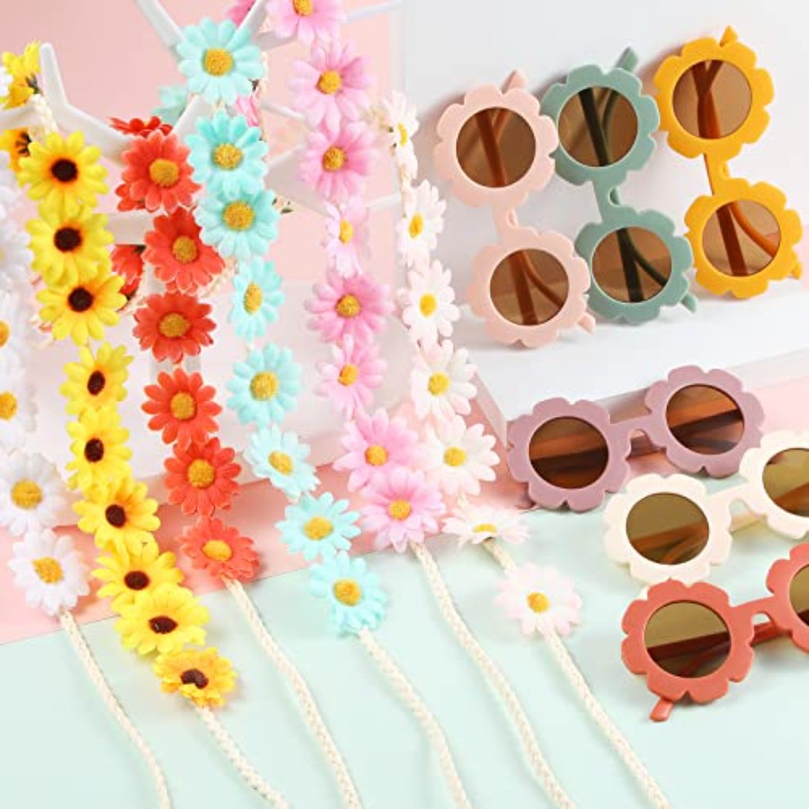 Groovy Retro Flower Sunglasses - Women'S Accessories In The 60S บทวิจารณ์และราคา