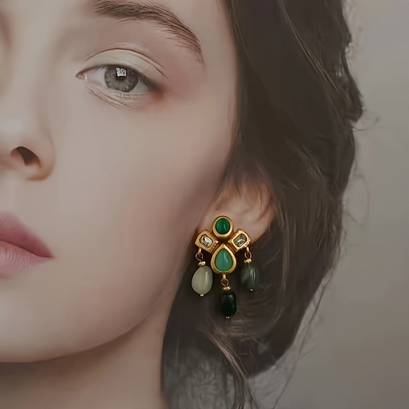 Gothic Vintage Gold Color Dang - Tassel Earrings Boho บทวิจารณ์และราคา