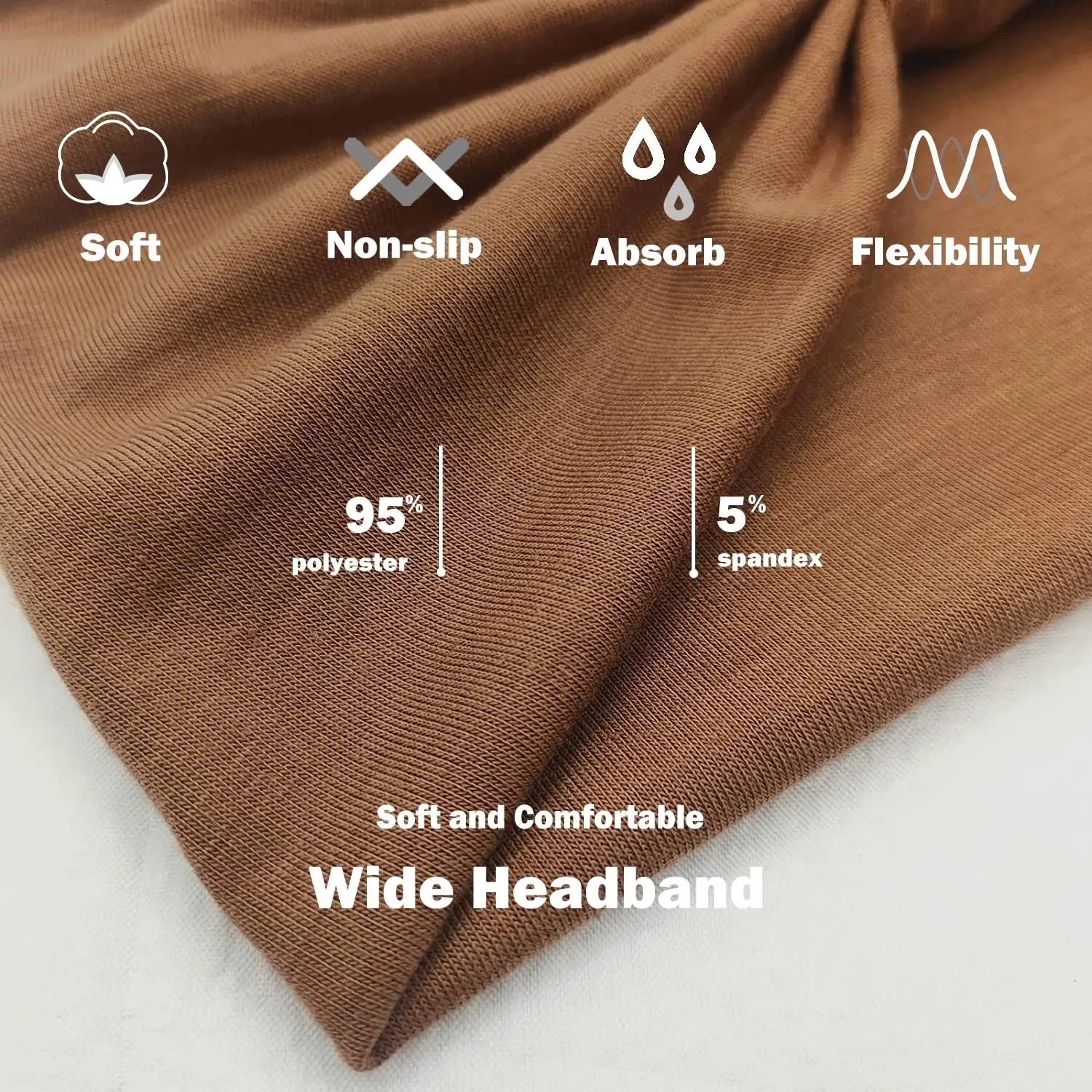 4 Pcs Wide Soft Stretchy Headb - Women'S Yoga Accessories บทวิจารณ์และราคา