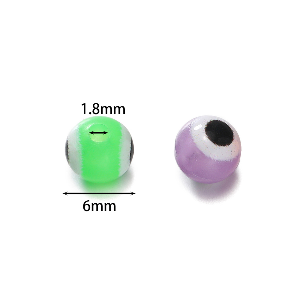 10pcs/lot 6mm Luminous Round B - Evil Eye Bracelet บทวิจารณ์และราคา