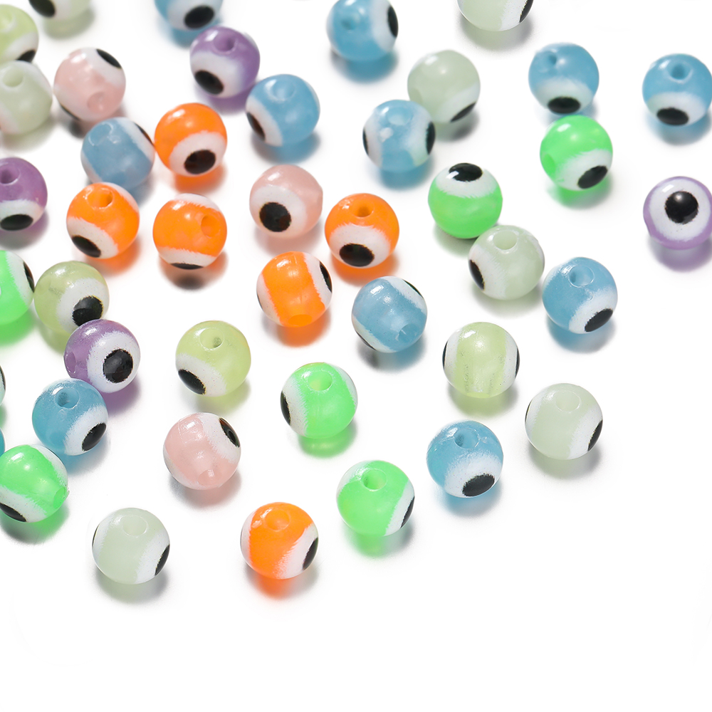 10pcs/lot 6mm Luminous Round B - Evil Eye Bracelet บทวิจารณ์และราคา