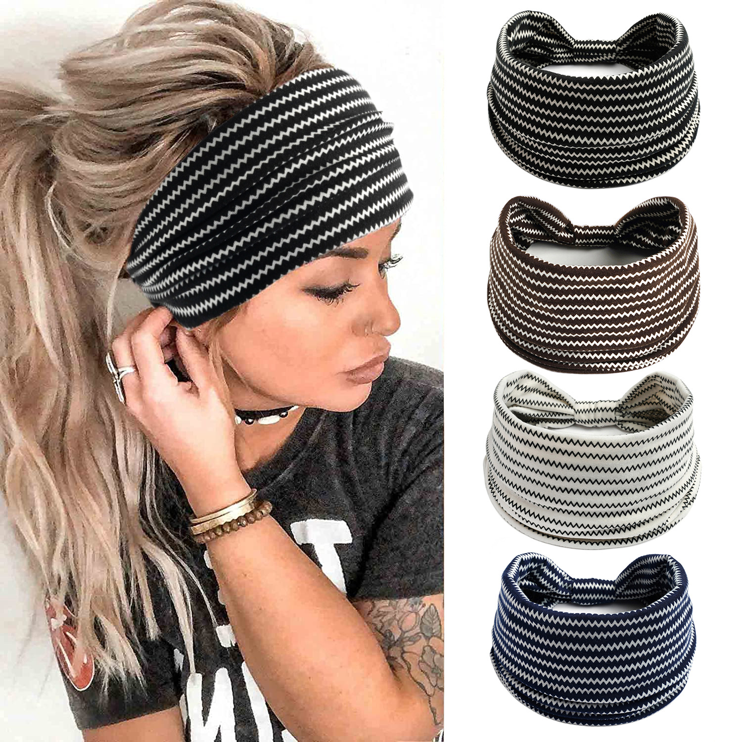Fashion Solid Color Wide Edge  - Women'S Yoga Accessories บทวิจารณ์และราคา
