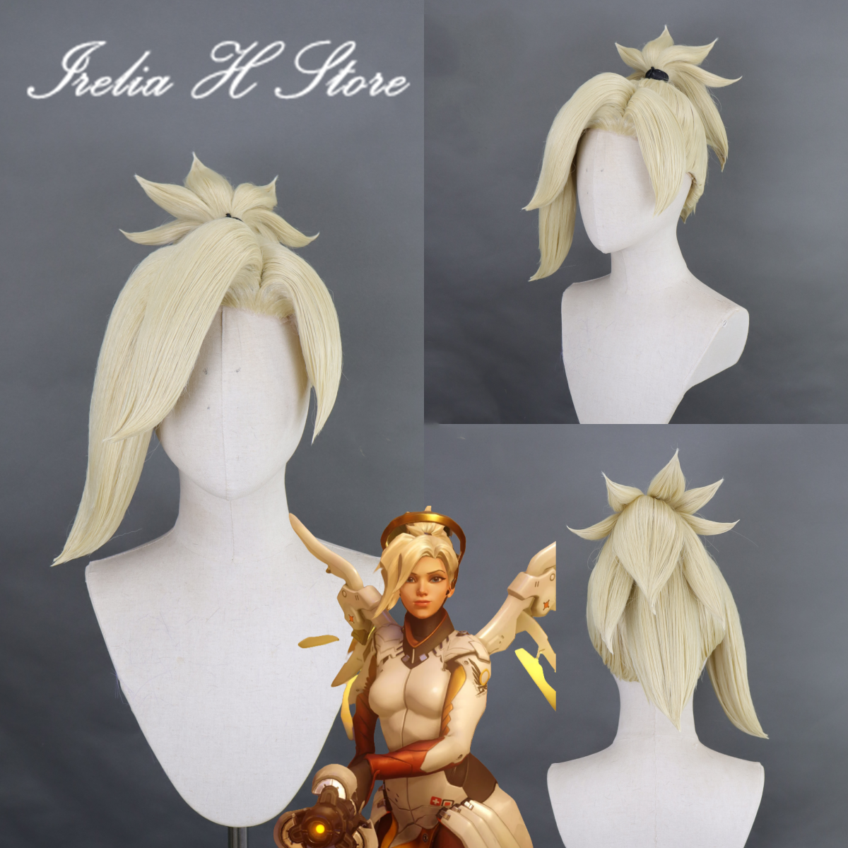 Irelia H Store OW Mercy's wig  - Women Accessories Store บทวิจารณ์และราคา
