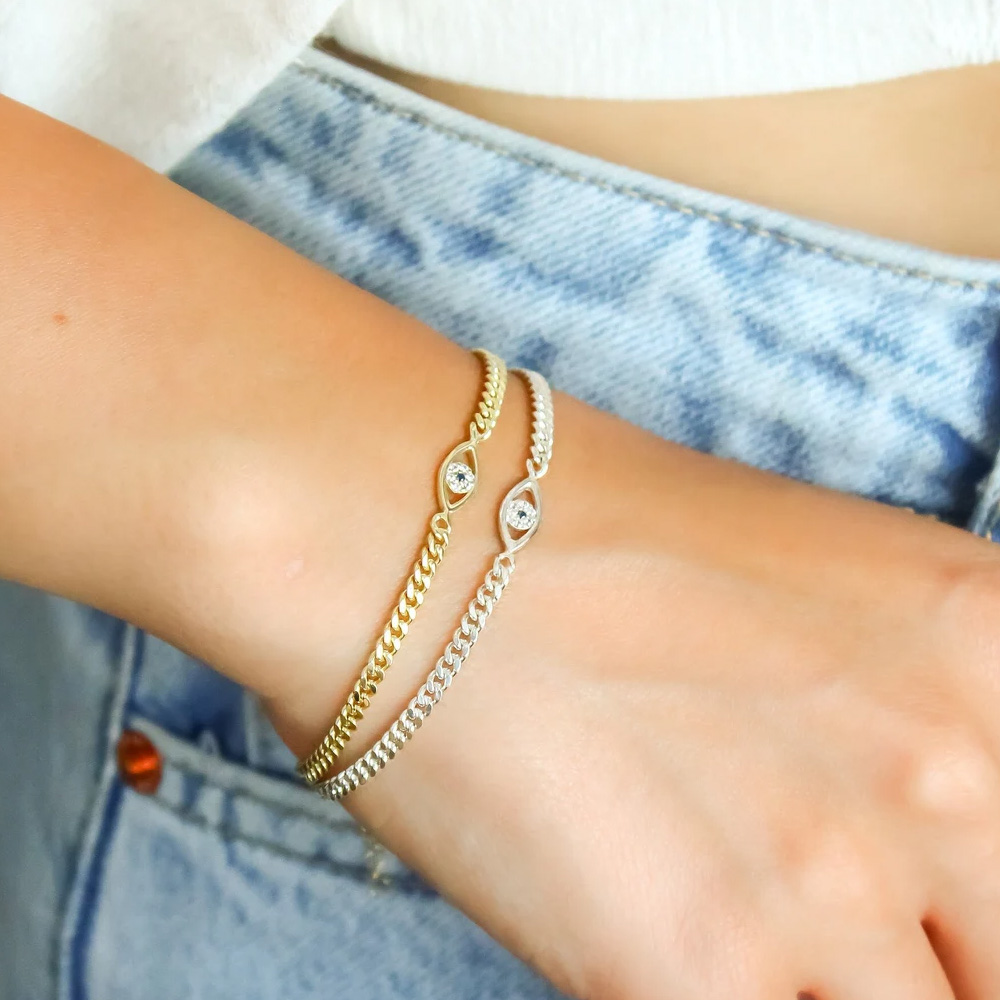 Stonefans Simple Evil Eye Brac - Evil Eye Bracelet บทวิจารณ์และราคา