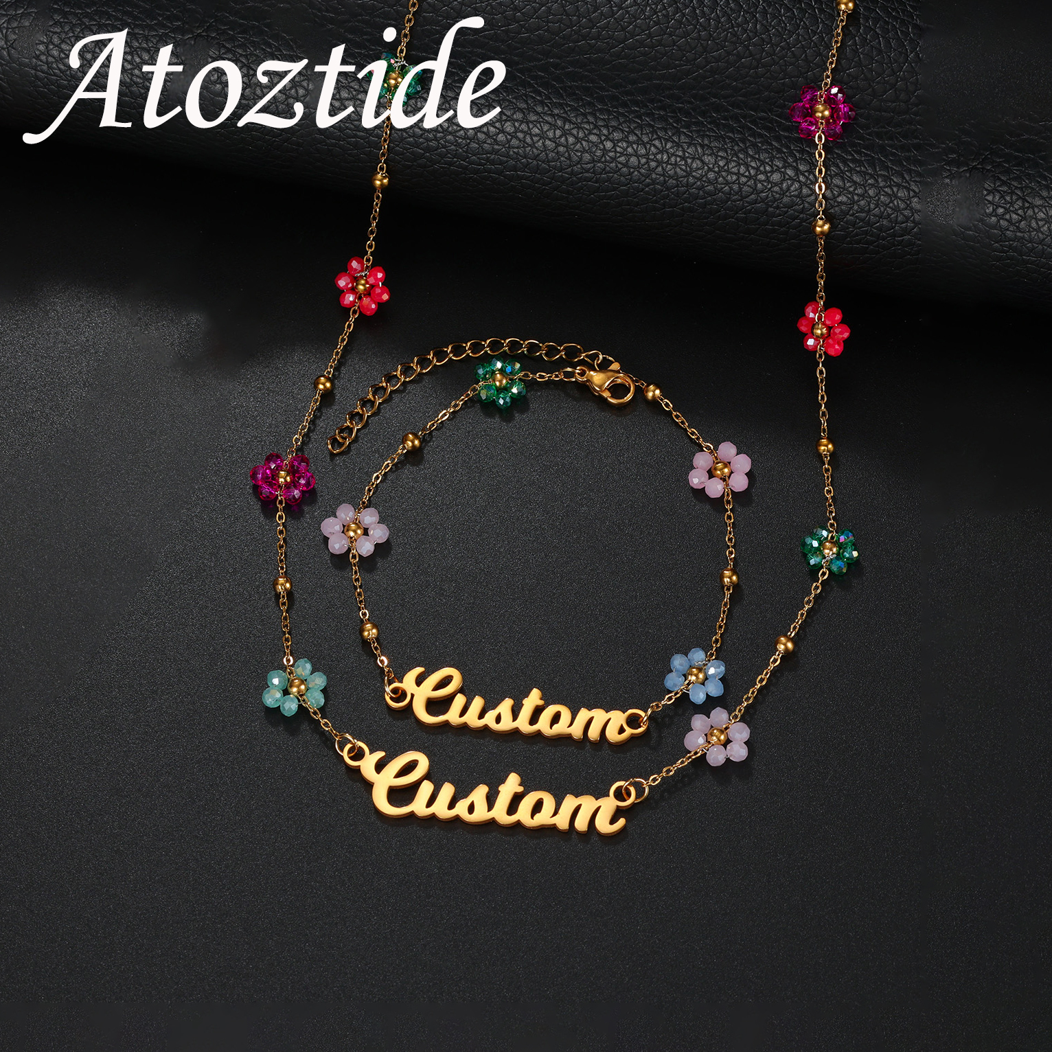 Atoztide Custom Name Jewelry S - Women Accessories Gift Set บทวิจารณ์และราคา