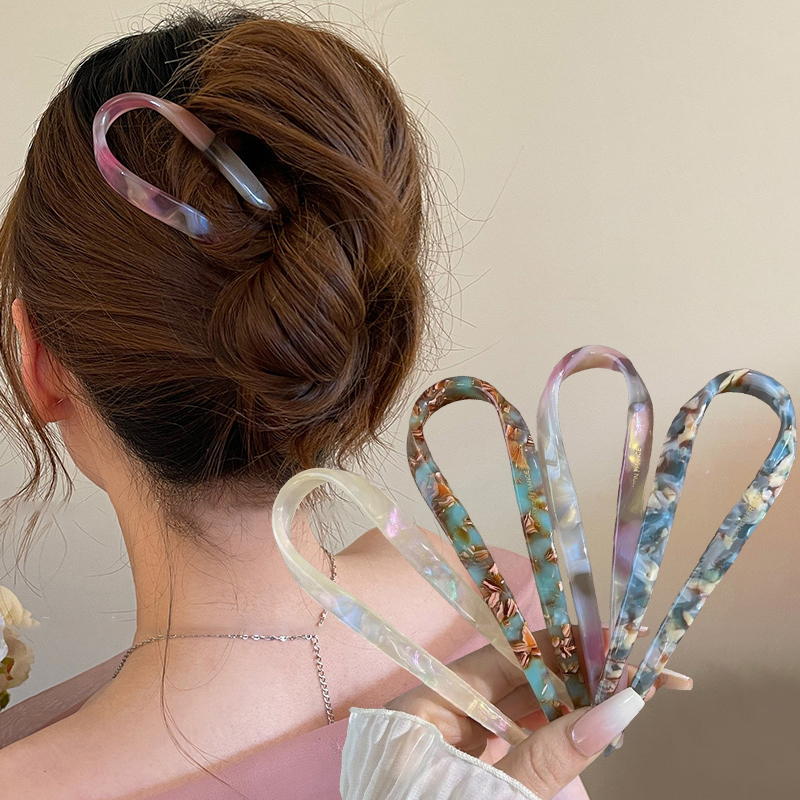 U-Shaped Hair Sticks Acetate A - Women'S Formal Accessories บทวิจารณ์และราคา
