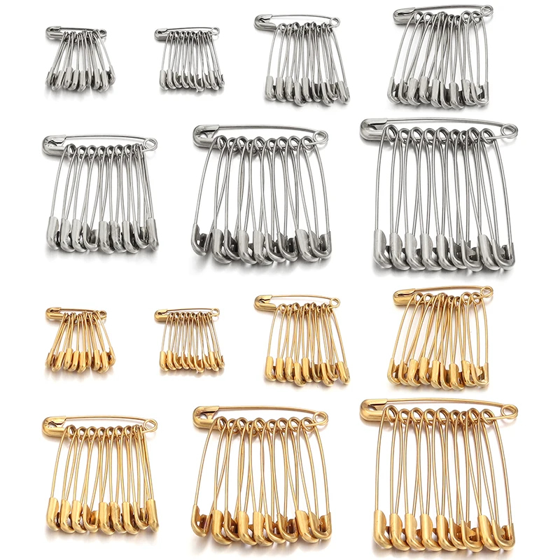 Stainless Steel Safety Pins si - Brooch Pin Gold บทวิจารณ์และราคา
