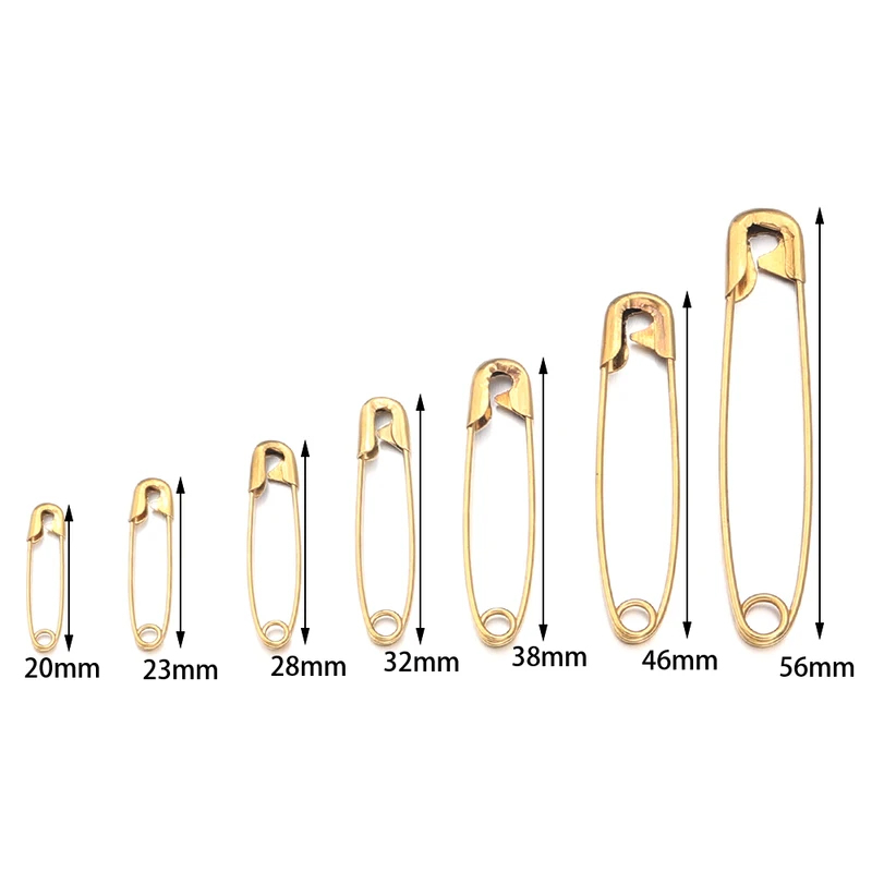 Stainless Steel Safety Pins si - Brooch Pin Gold บทวิจารณ์และราคา
