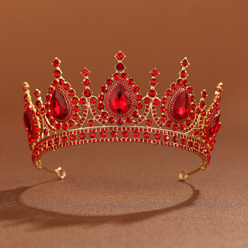 Baroque Queen Green Crown Crys - Women Accessories Dropshipping บทวิจารณ์และราคา