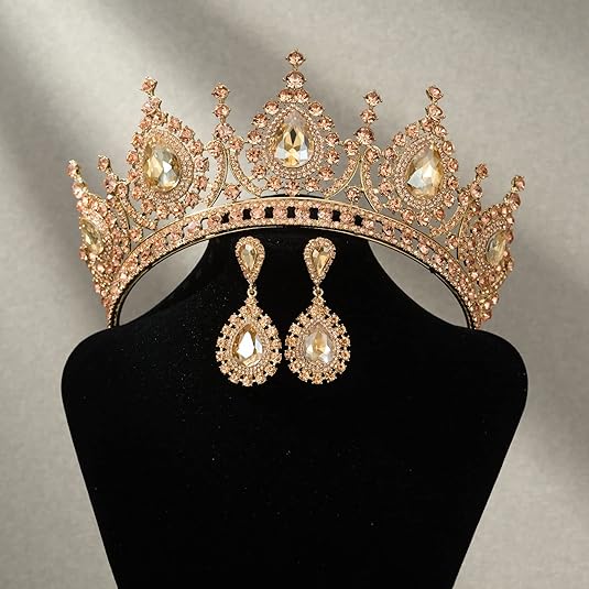 Baroque Queen Green Crown Crys - Women Accessories Dropshipping บทวิจารณ์และราคา