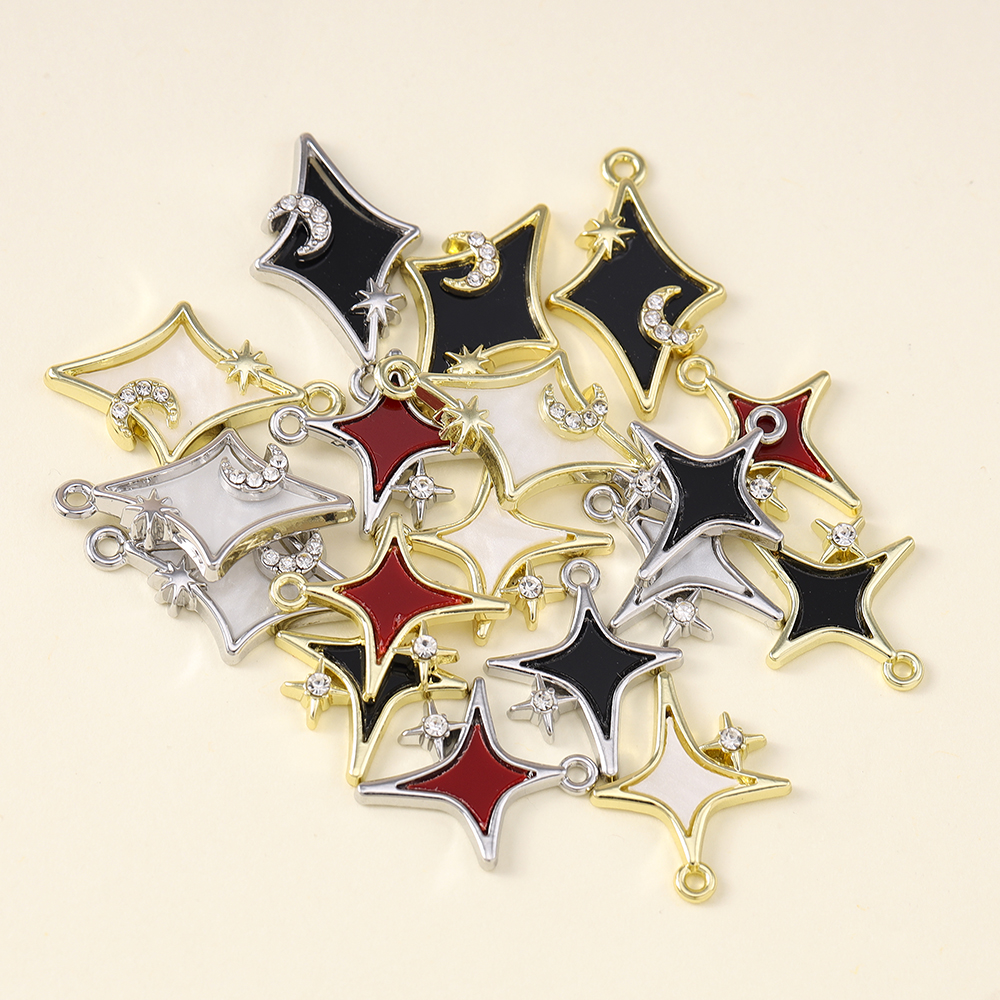 5pcs Dainty Polar Stars Charms - Charm Necklace Dainty บทวิจารณ์และราคา