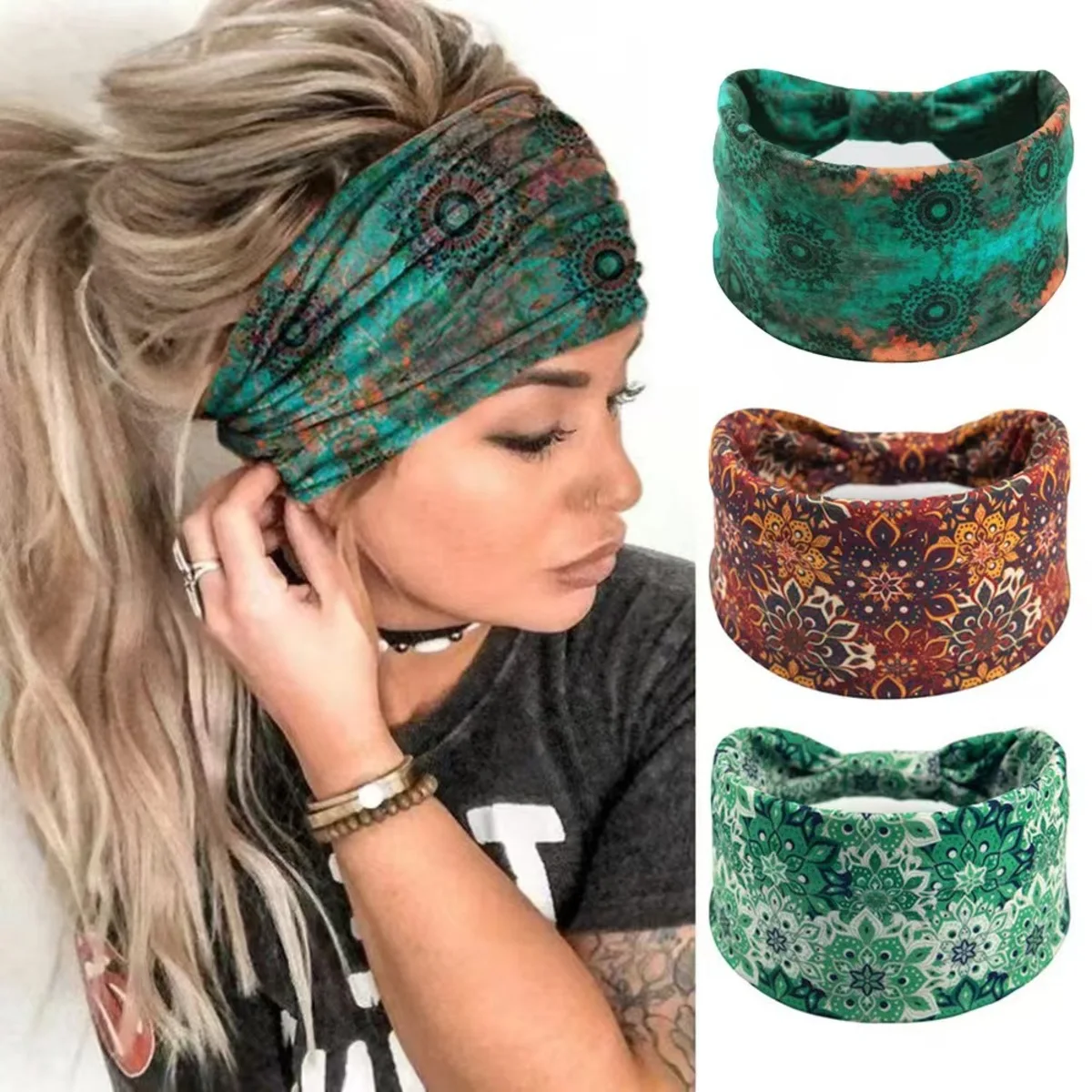🌸Boho Mandala Flower Headband  - Women'S Yoga Accessories บทวิจารณ์และราคา