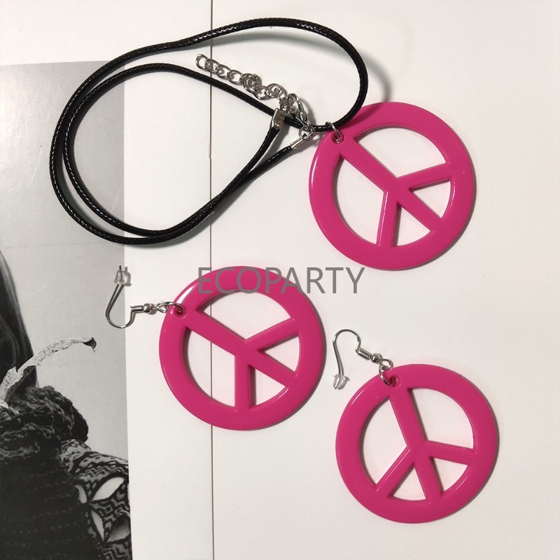 Fashion Hippie Costume Set 60s - Women'S Accessories In The 60S บทวิจารณ์และราคา