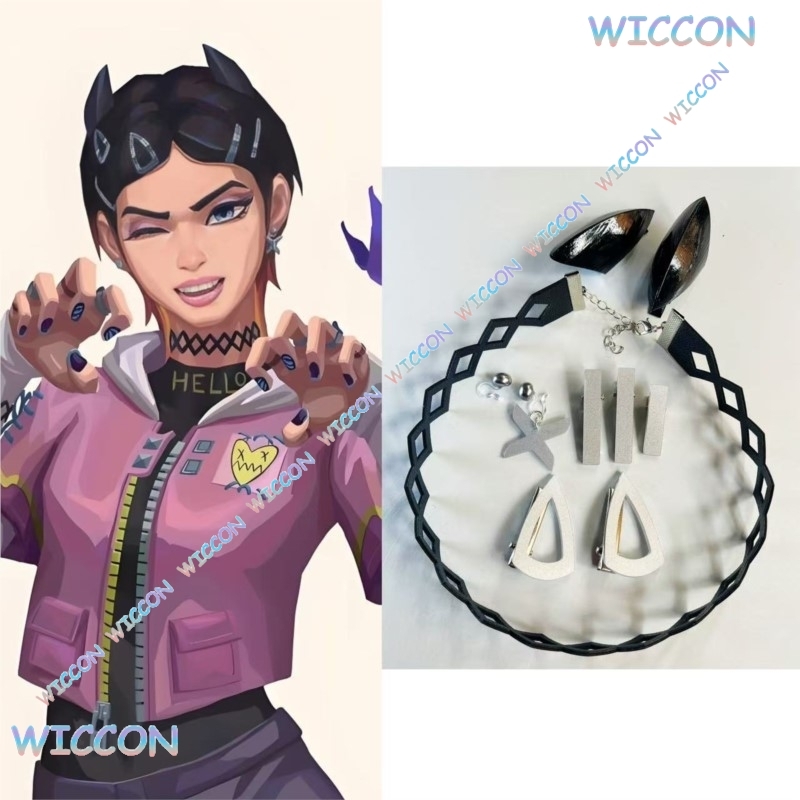 Valorant Clove  Clip Collar Bu - Women Accessories Earrings บทวิจารณ์และราคา