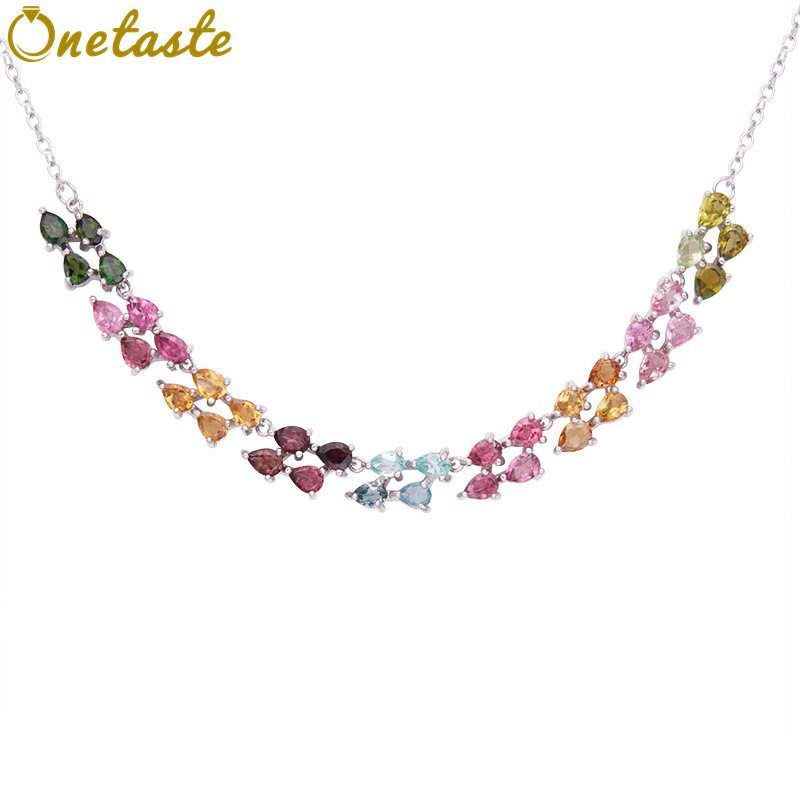 925 Sterling Silver Colored To - Charm Necklace Dainty บทวิจารณ์และราคา
