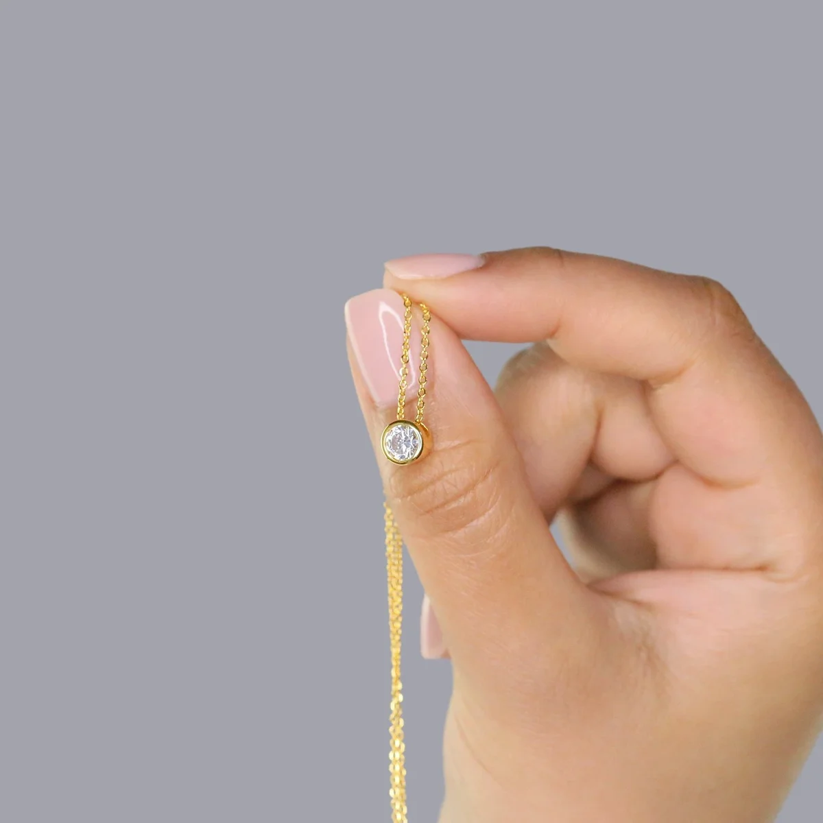 100% 925 Sterling Silver Forev - Charm Necklace Dainty บทวิจารณ์และราคา