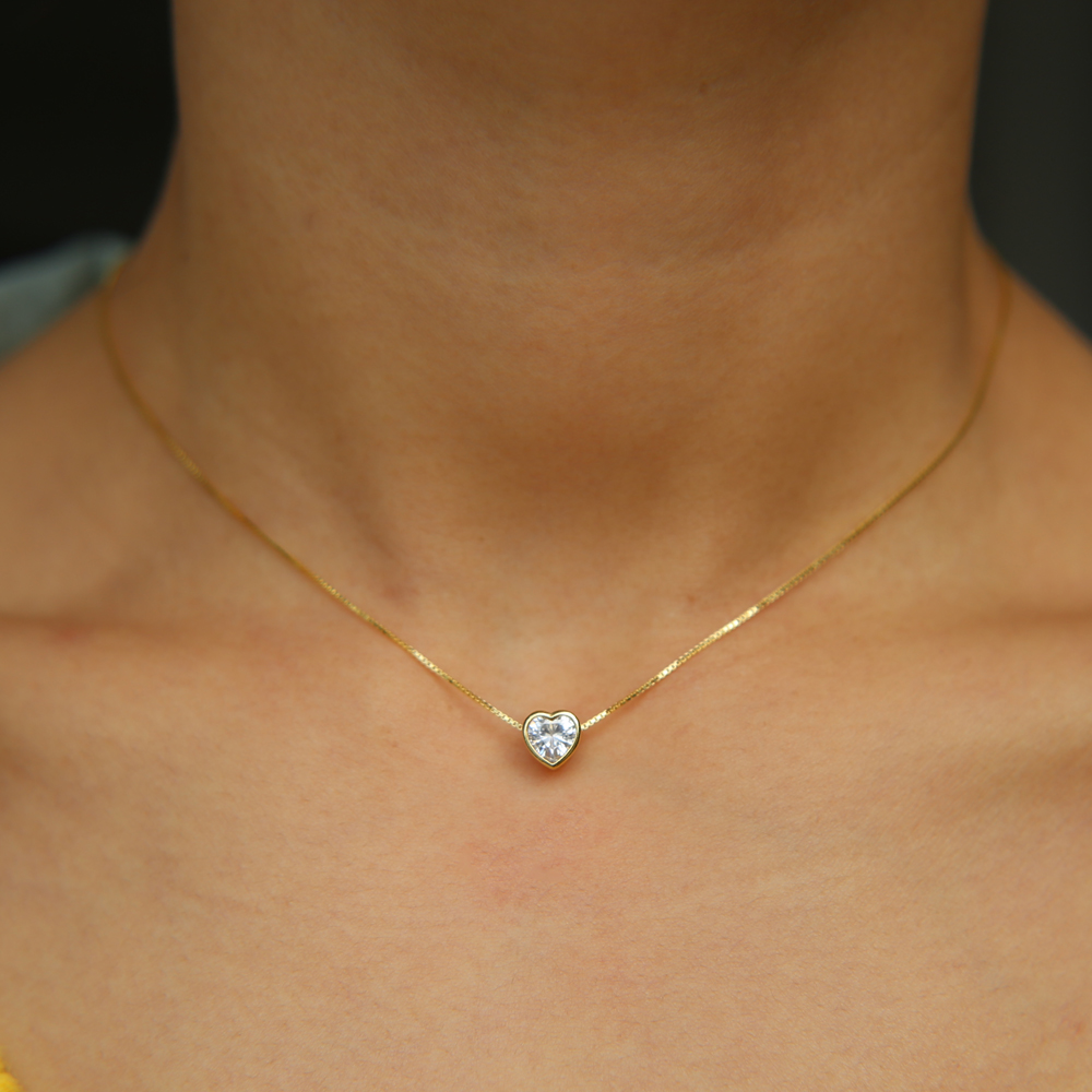 100% 925 Sterling Silver Forev - Charm Necklace Dainty บทวิจารณ์และราคา