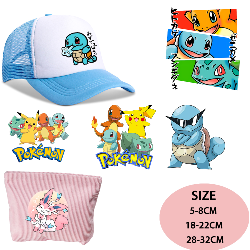Pokemoned Iron on Patches Wash - Women'S Accessories Clothing บทวิจารณ์และราคา